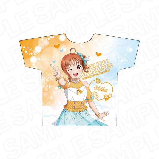 LoveLive!Sunshine!! 全幅印花T恤 高海千歌 Cafe party ver.