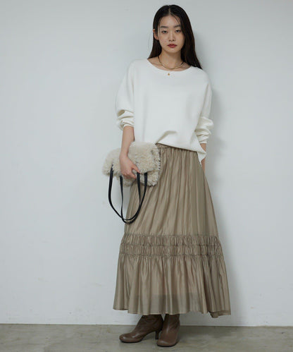 【展現女性魅力】褶皺傘裙