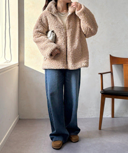 【インフルエンサーOKOCHI企畫】羊羔絨短夾克