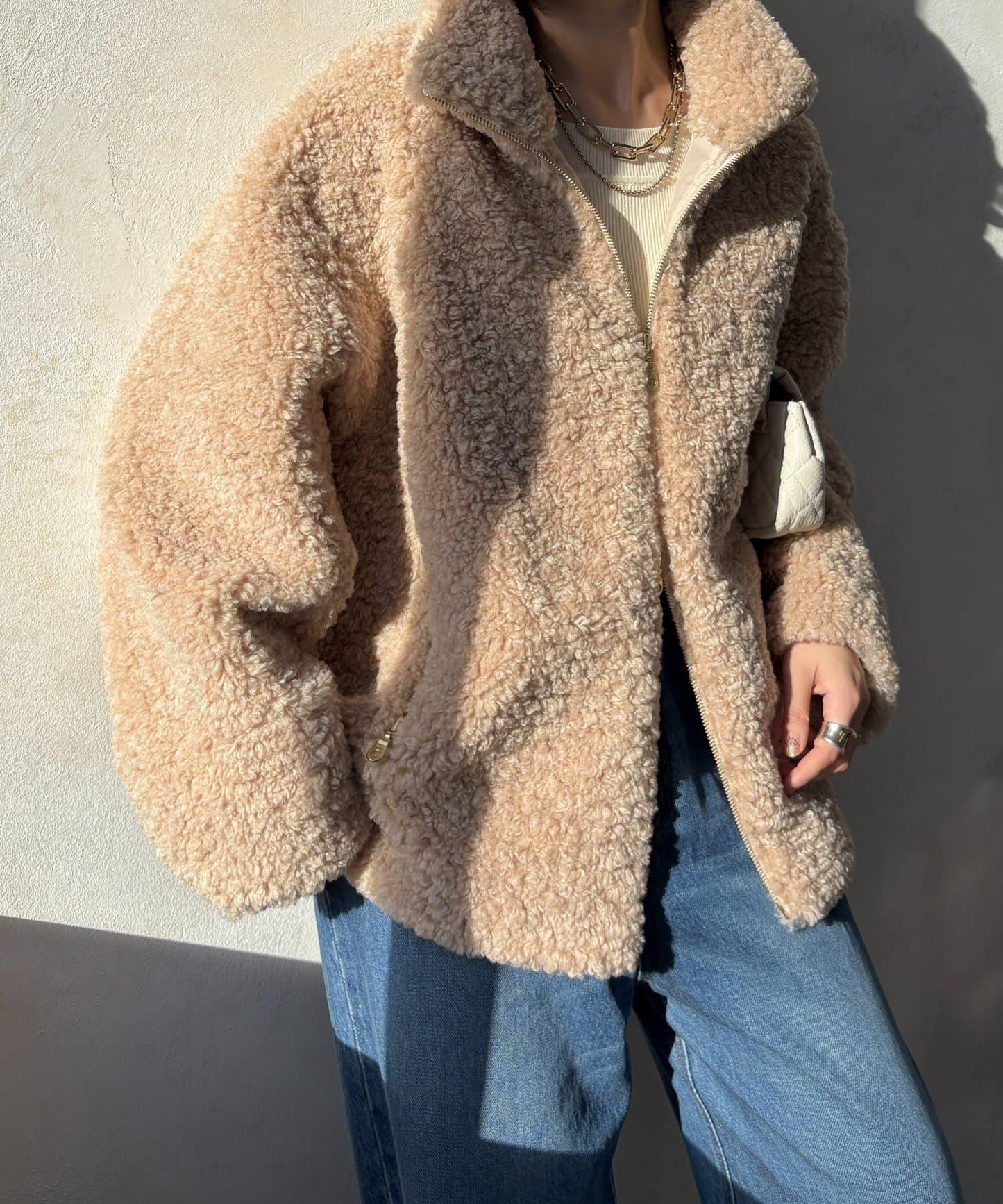 【インフルエンサーOKOCHI企畫】羊羔絨短夾克