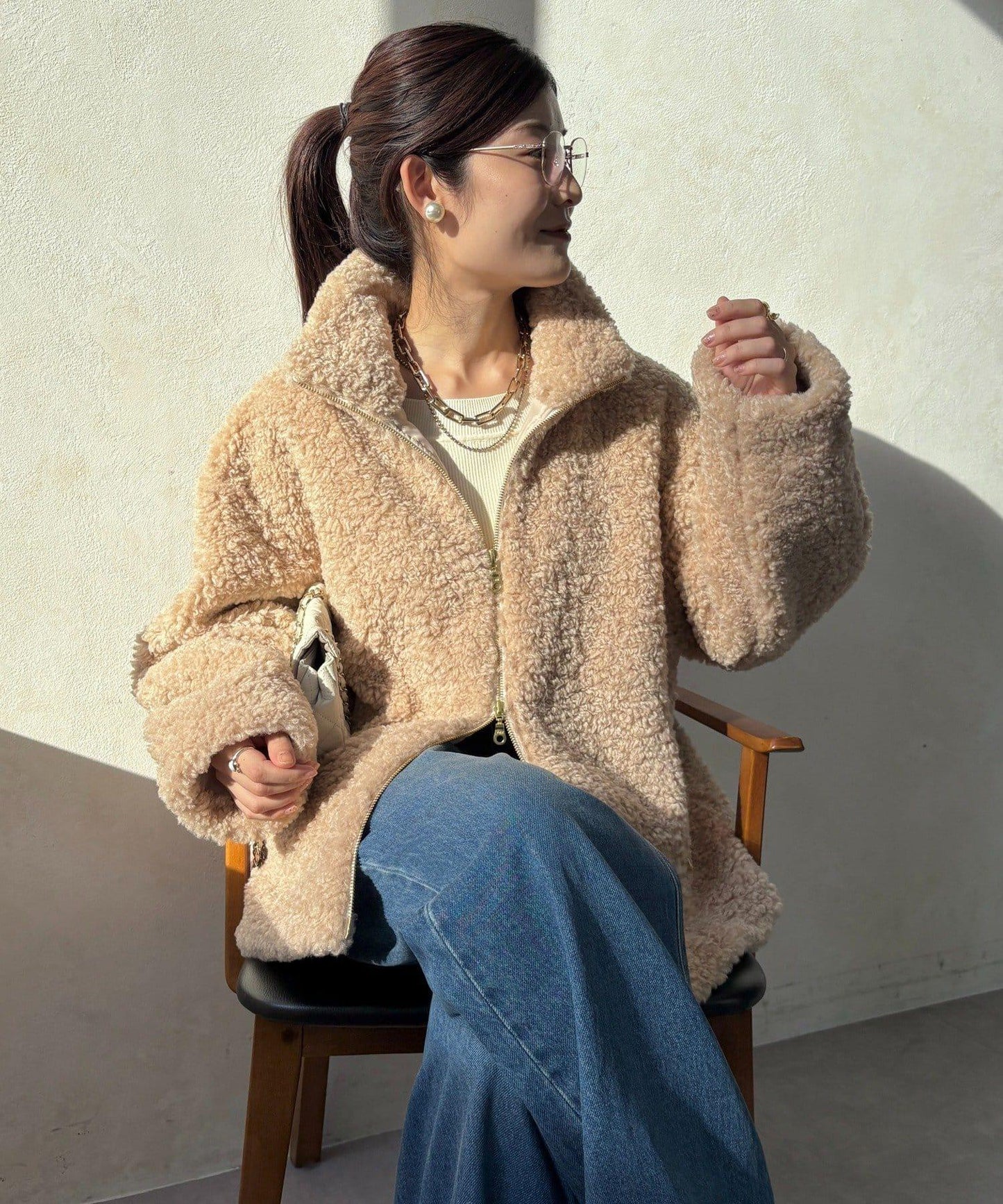 【インフルエンサーOKOCHI企畫】羊羔絨短夾克