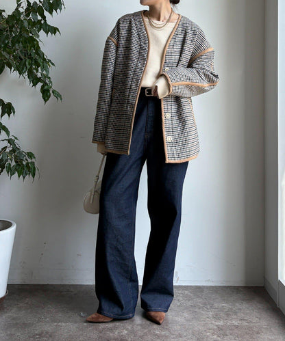 【インフルエンサー SAKURA企畫】格紋中長款外套