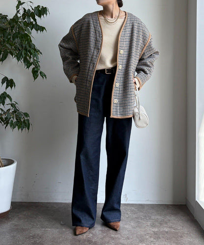 【インフルエンサー SAKURA企畫】格紋中長款外套