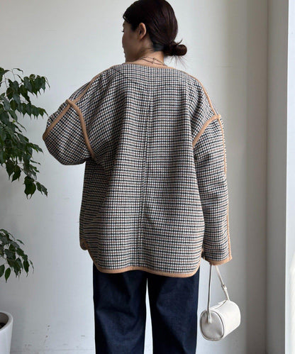【インフルエンサー SAKURA企畫】格紋中長款外套