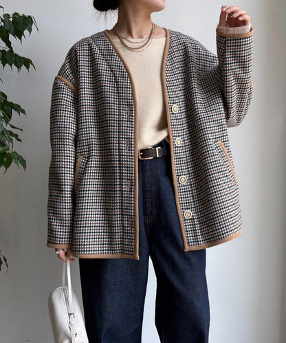 【インフルエンサー SAKURA企畫】格紋中長款外套