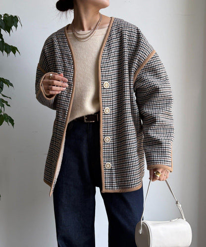 【インフルエンサー SAKURA企畫】格紋中長款外套