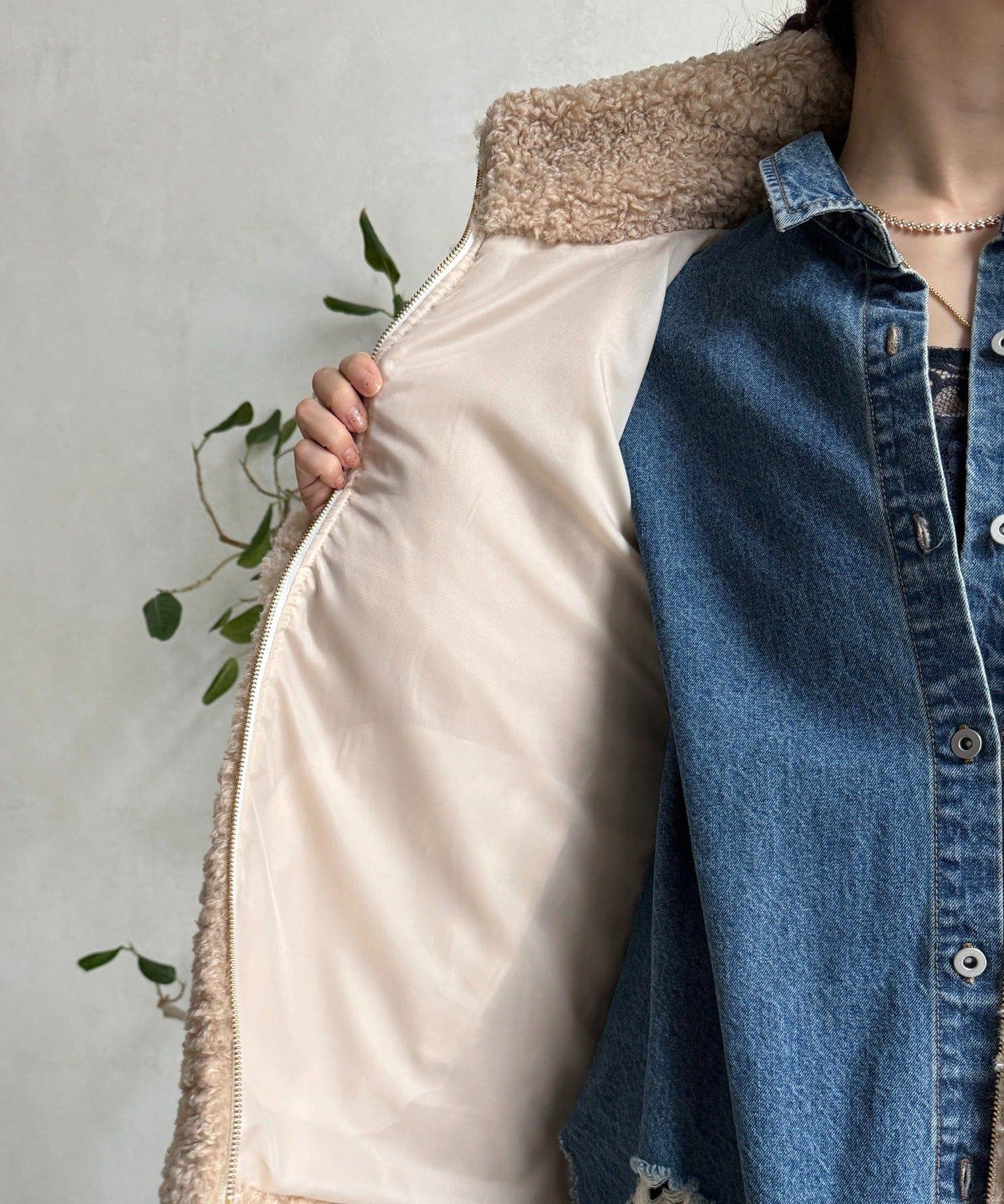 【インフルエンサーOKOCHI企畫】羊羔絨短夾克