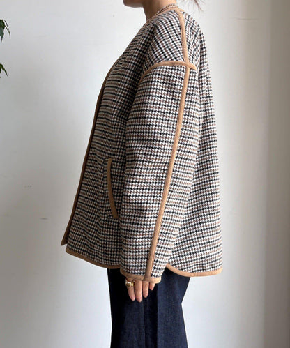 【インフルエンサー SAKURA企畫】格紋中長款外套