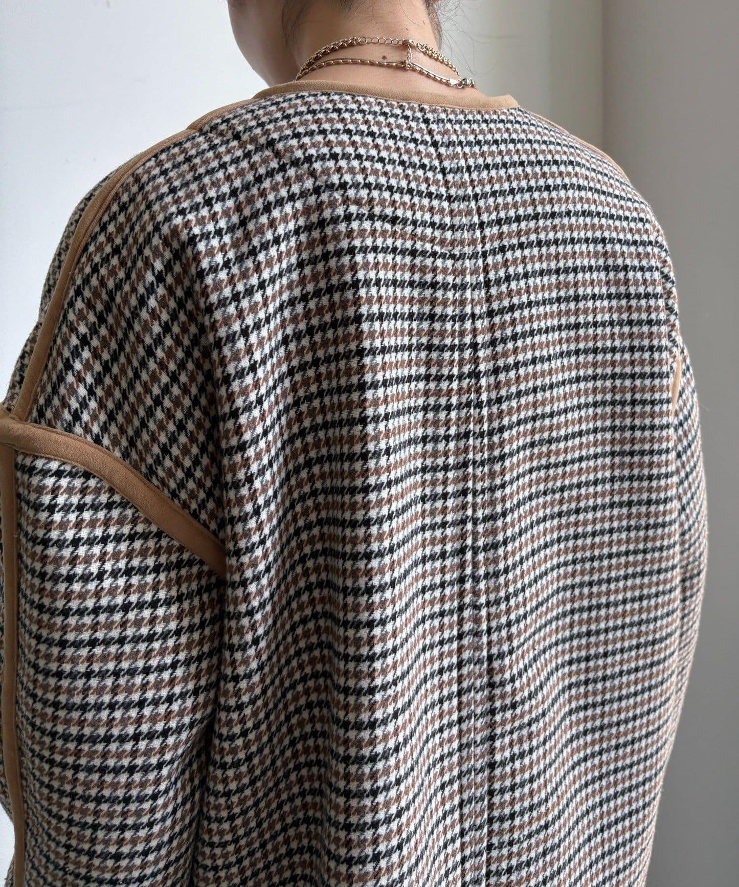 【インフルエンサー SAKURA企畫】格紋中長款外套