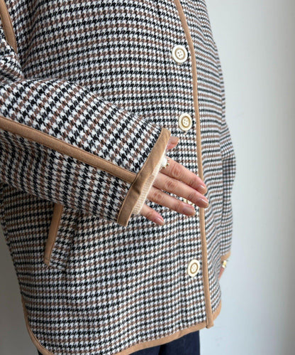 【インフルエンサー SAKURA企畫】格紋中長款外套