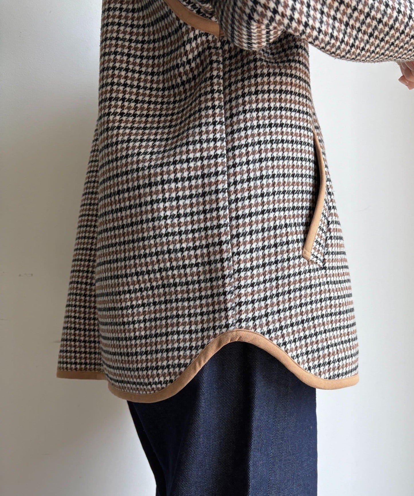 【インフルエンサー SAKURA企畫】格紋中長款外套