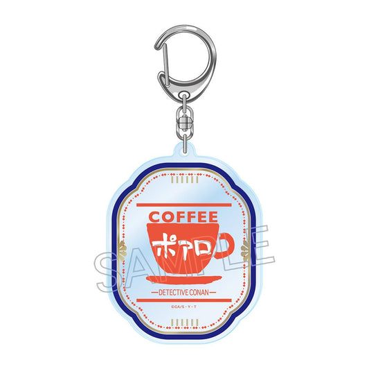 《名偵探柯南》_吃茶波洛系列 燙金亞克力鑰匙扣 圍裙標誌