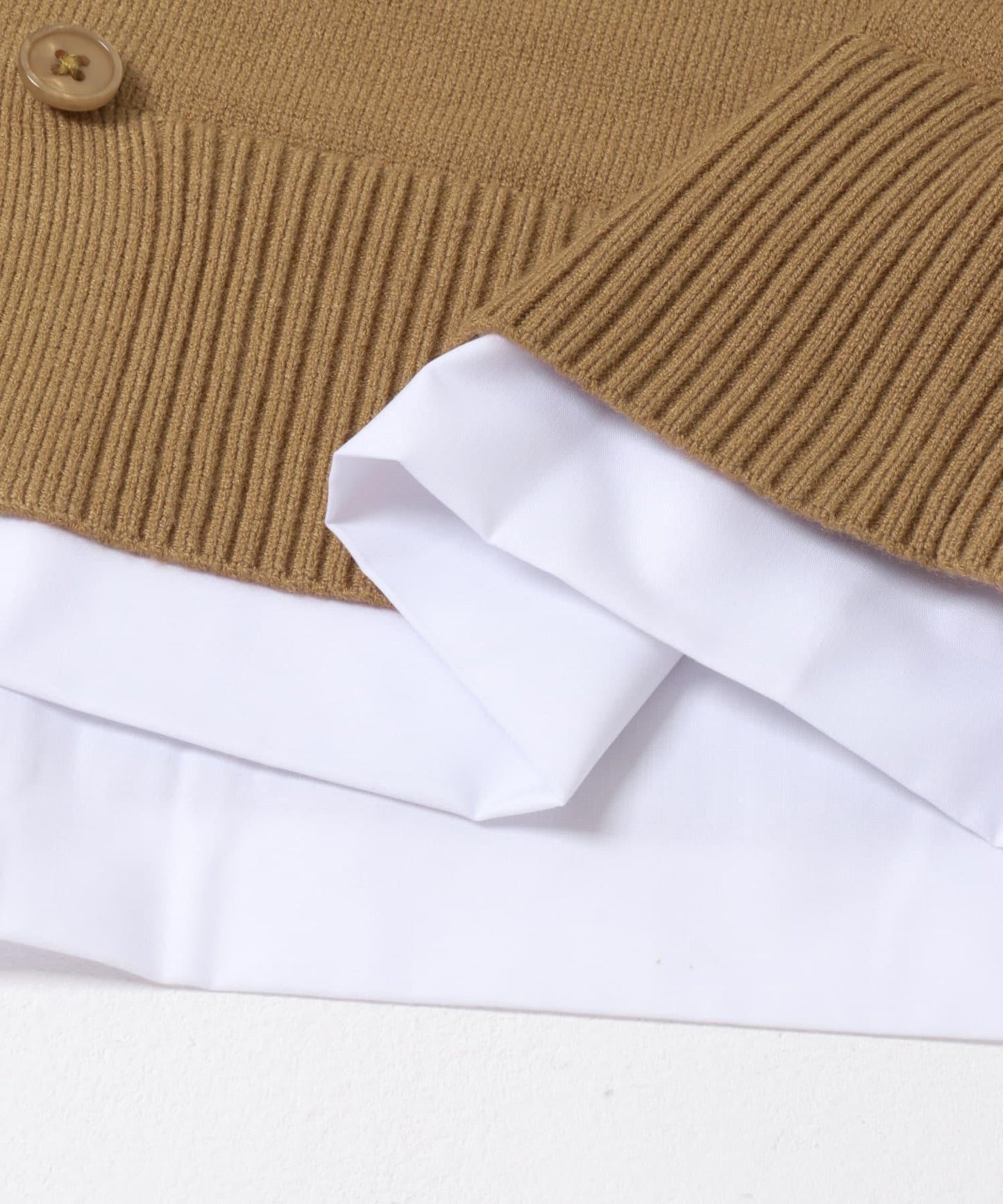 襯衫拼接針織開衫