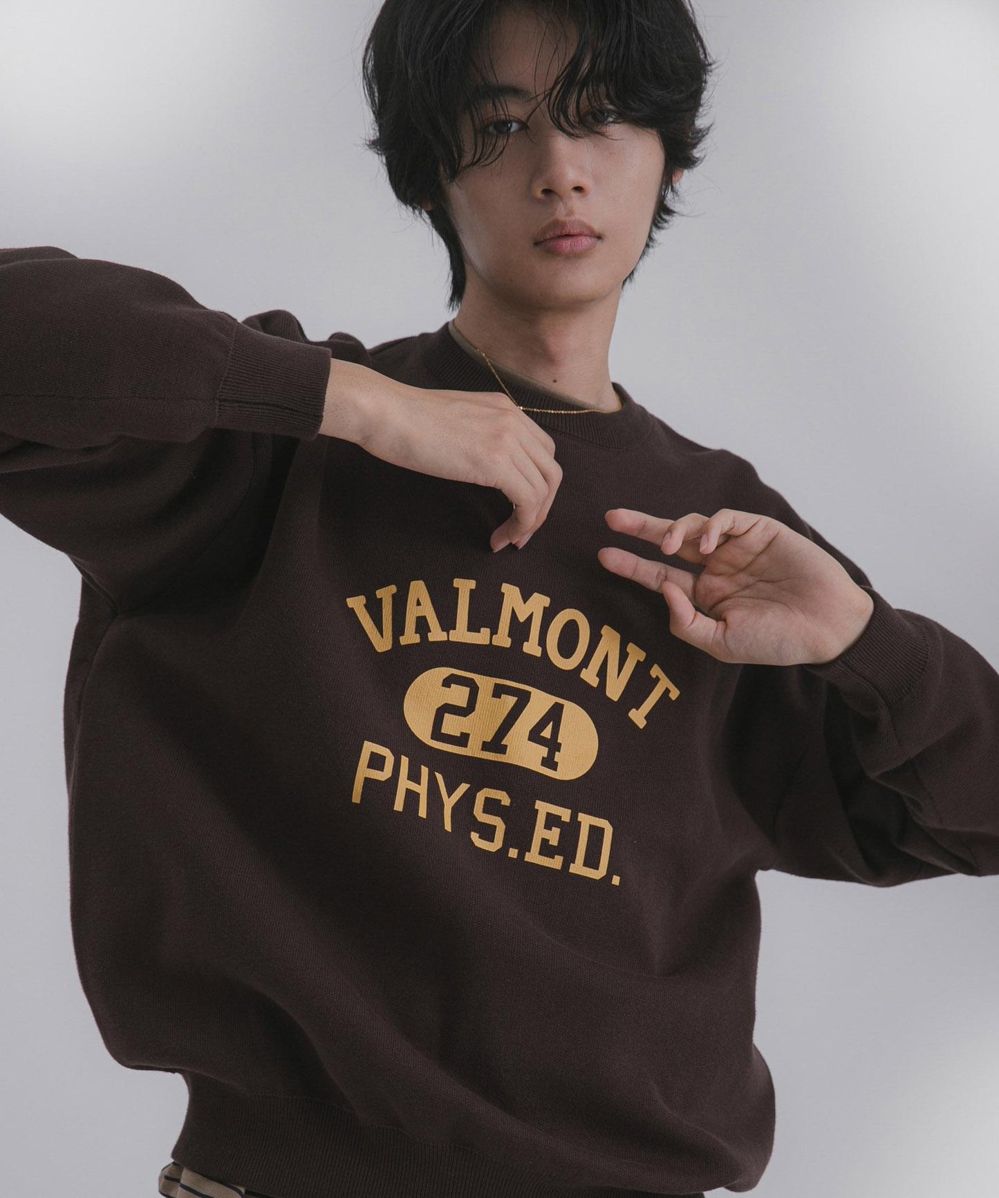 衛衣風格學院標誌針織衫