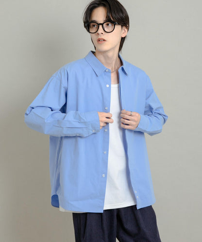 舒適桃色寬鬆襯衫