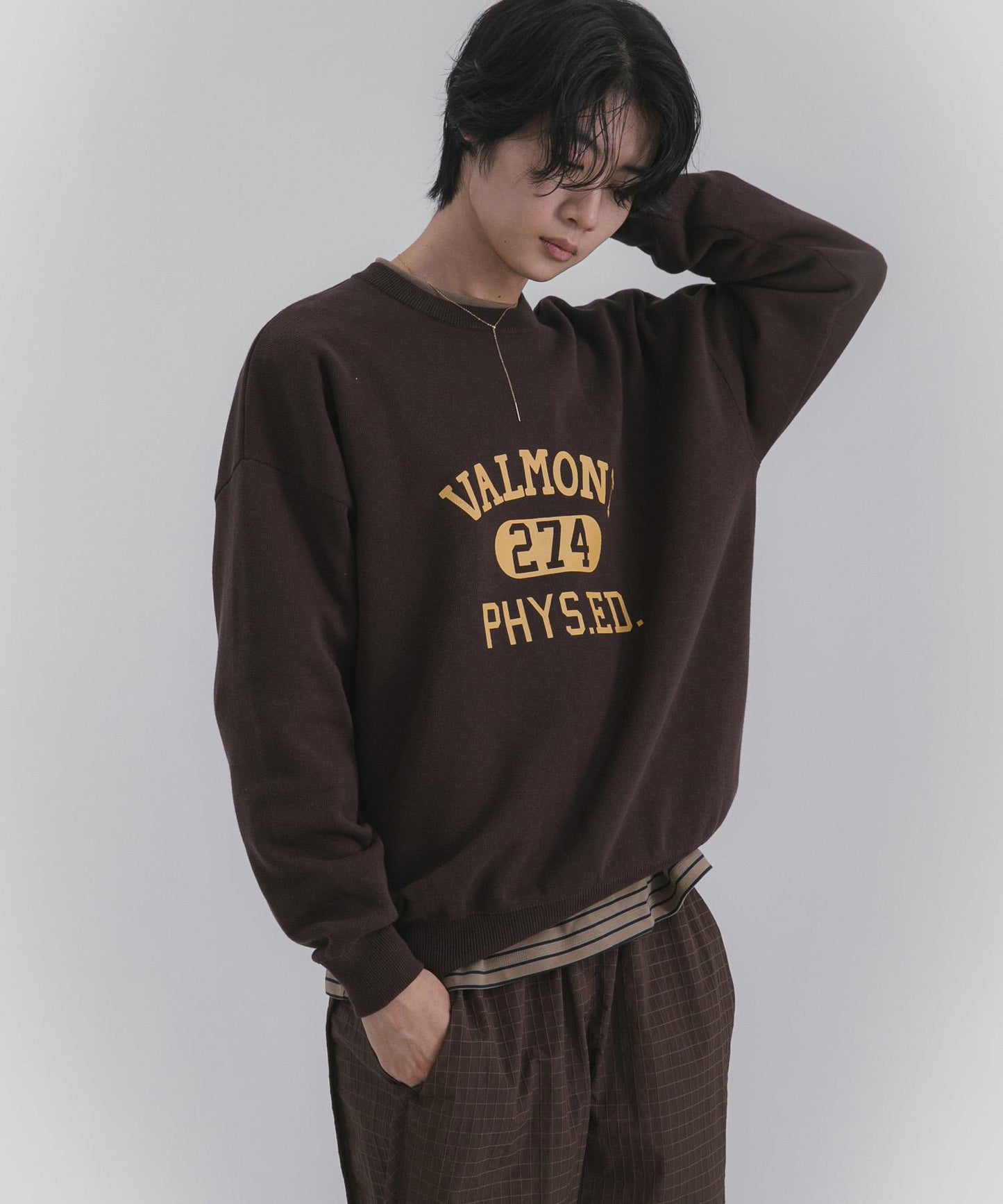 衛衣風格學院標誌針織衫