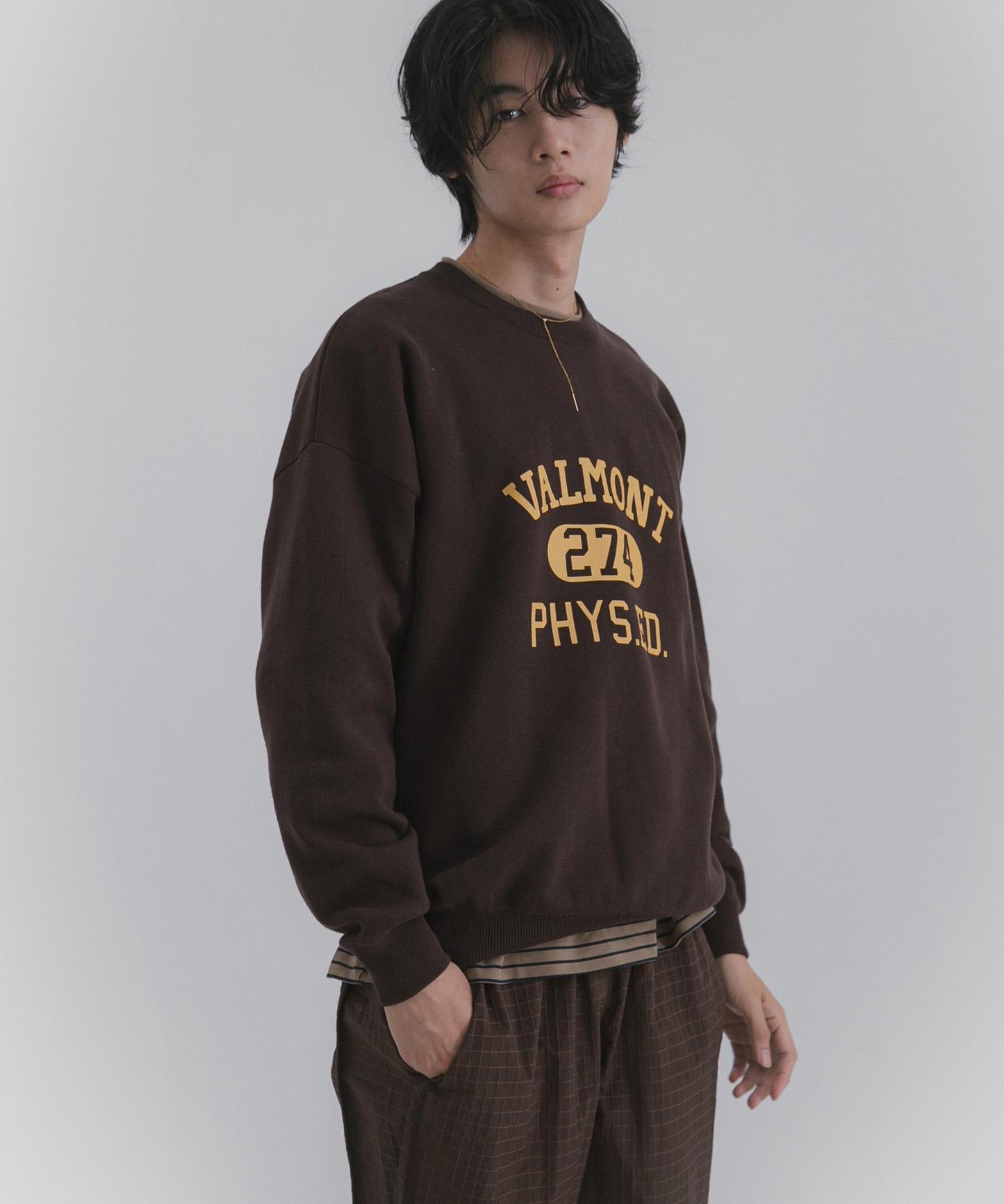 衛衣風格學院標誌針織衫