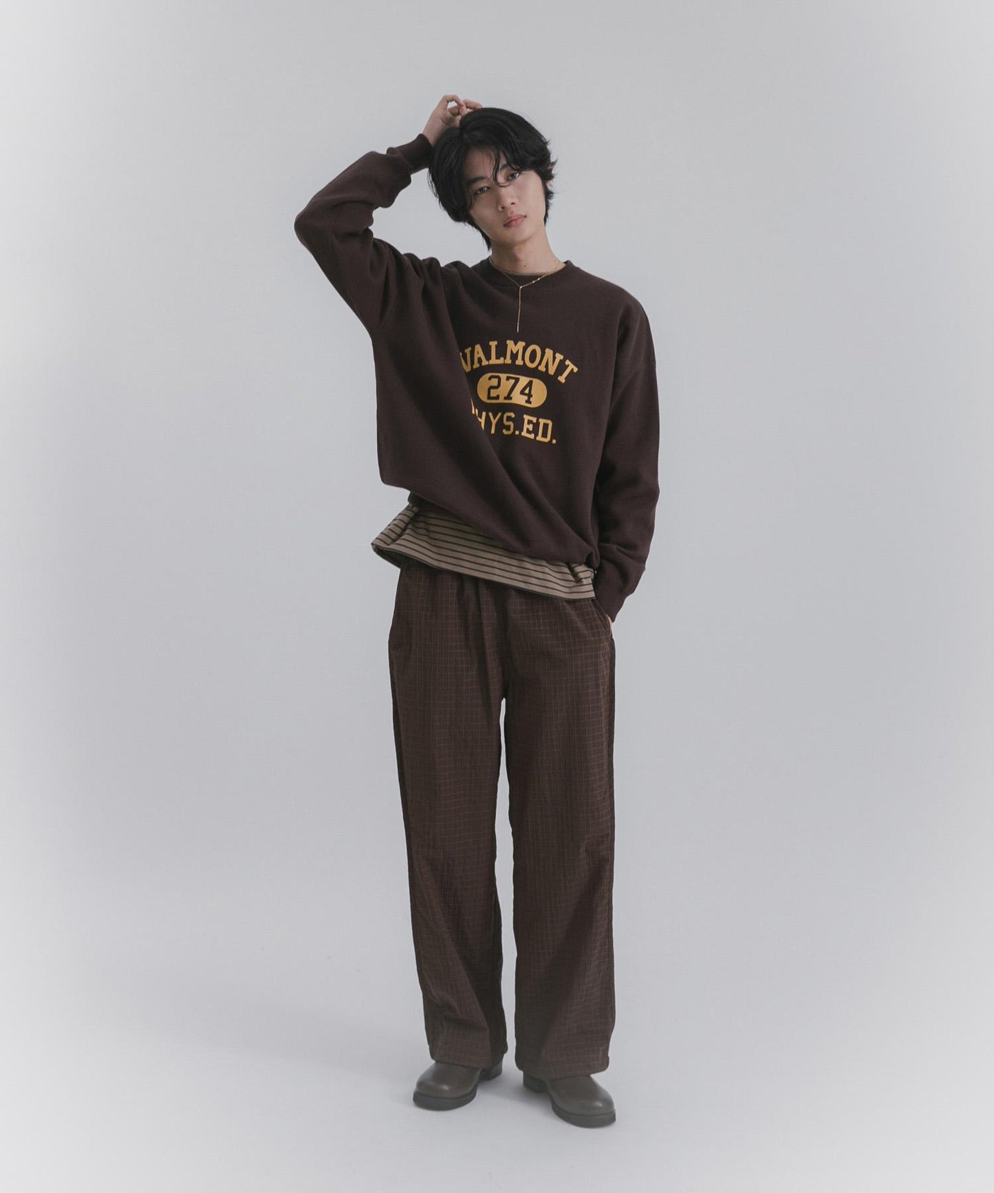 衛衣風格學院標誌針織衫