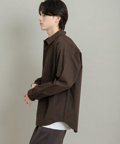 舒適桃色寬鬆襯衫