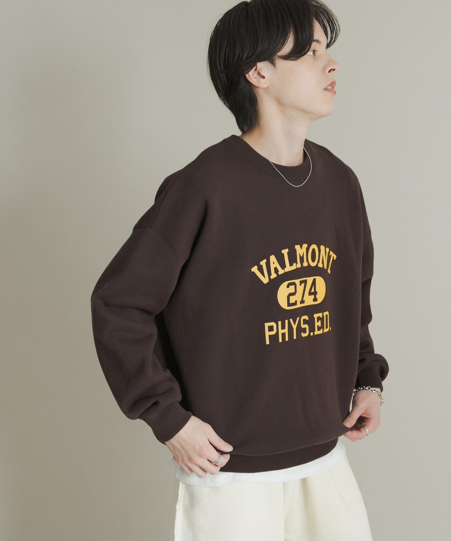 衛衣風格學院標誌針織衫