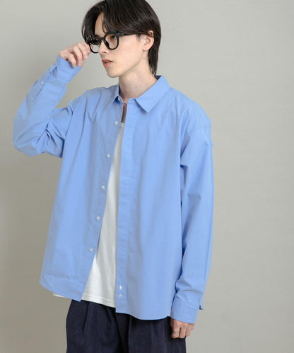 舒適桃色寬鬆襯衫