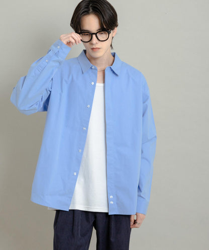 舒適桃色寬鬆襯衫