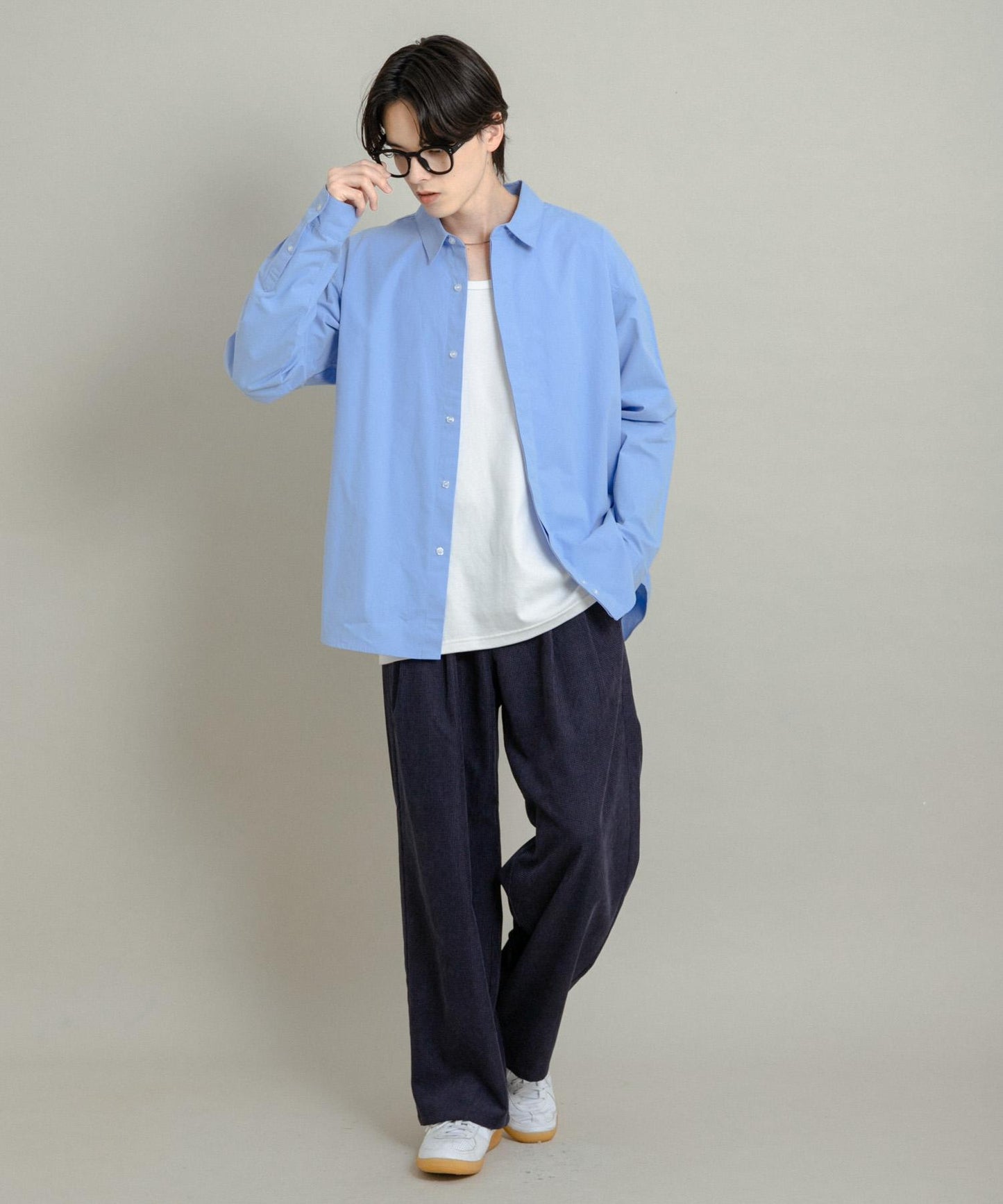 舒適桃色寬鬆襯衫