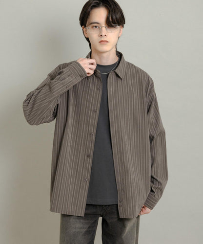 舒適桃色寬鬆襯衫