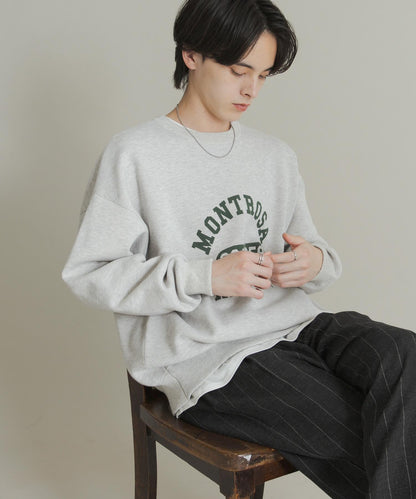 衛衣風格學院標誌針織衫