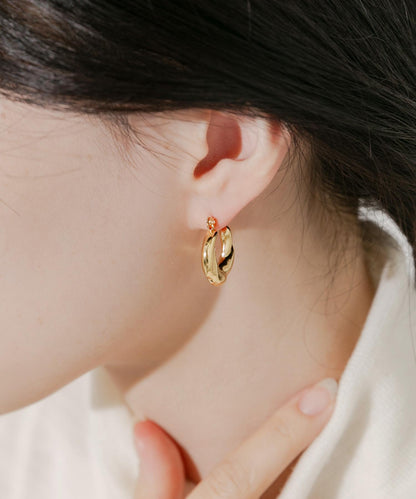 不鏽鋼設計款圈形耳環