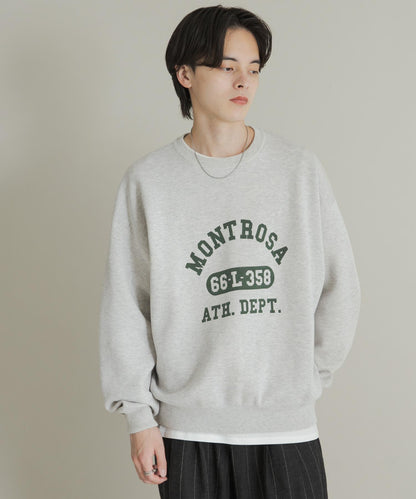 衛衣風格學院標誌針織衫