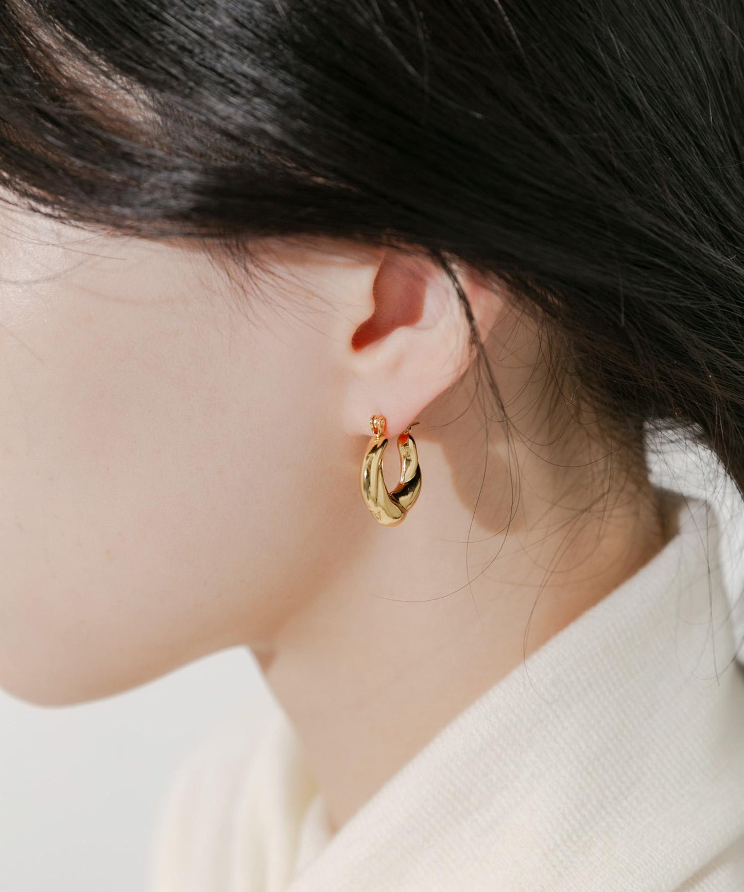 不鏽鋼設計款圈形耳環