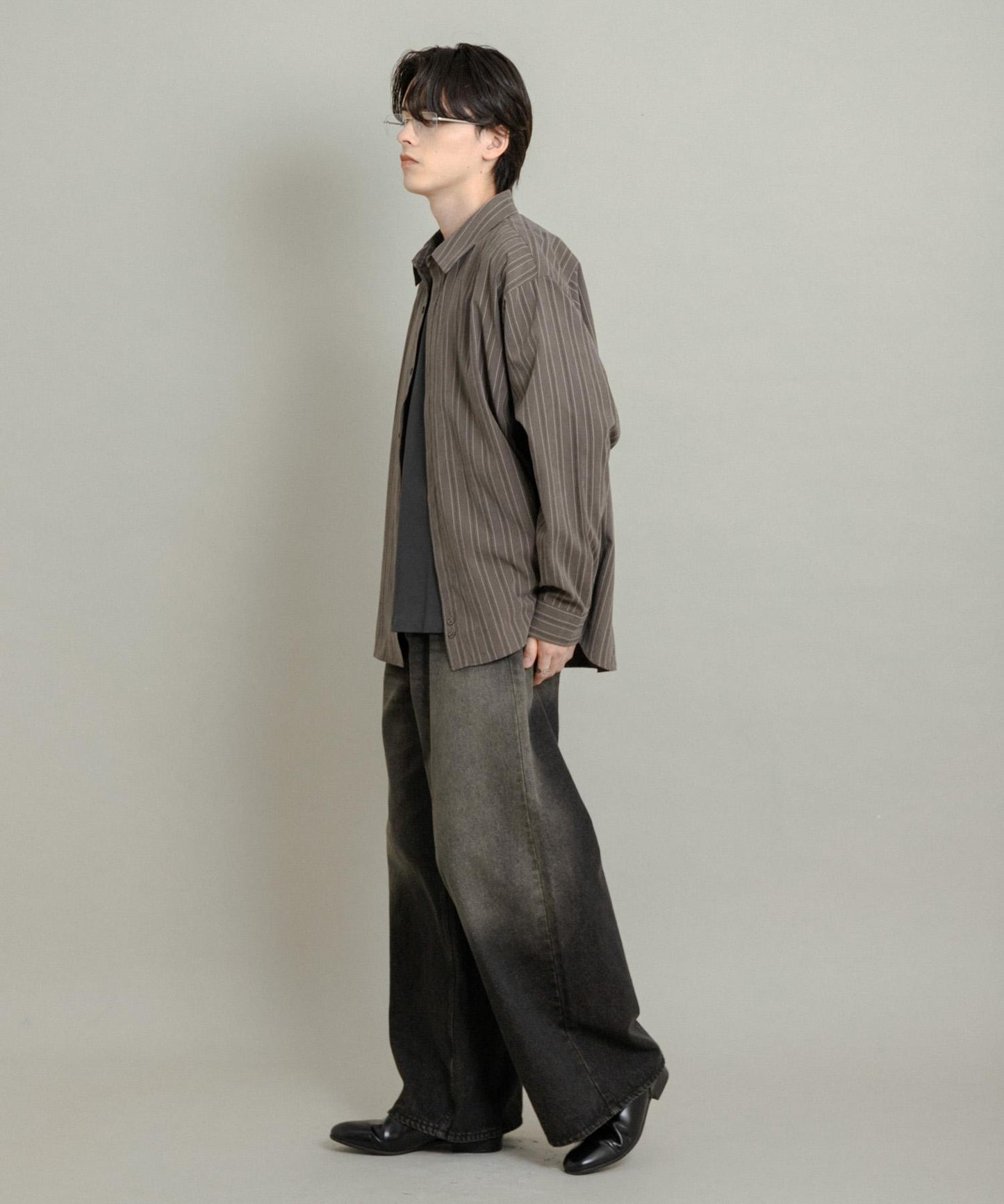 舒適桃色寬鬆襯衫