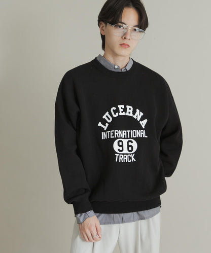 衛衣風格學院標誌針織衫