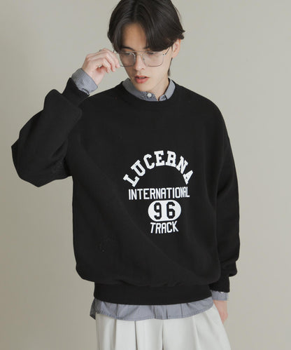 衛衣風格學院標誌針織衫