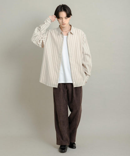 舒適桃色寬鬆襯衫