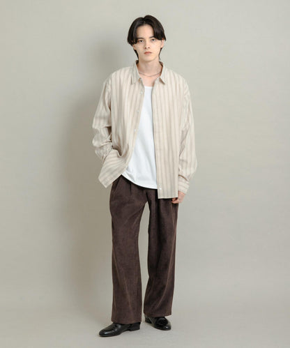 舒適桃色寬鬆襯衫