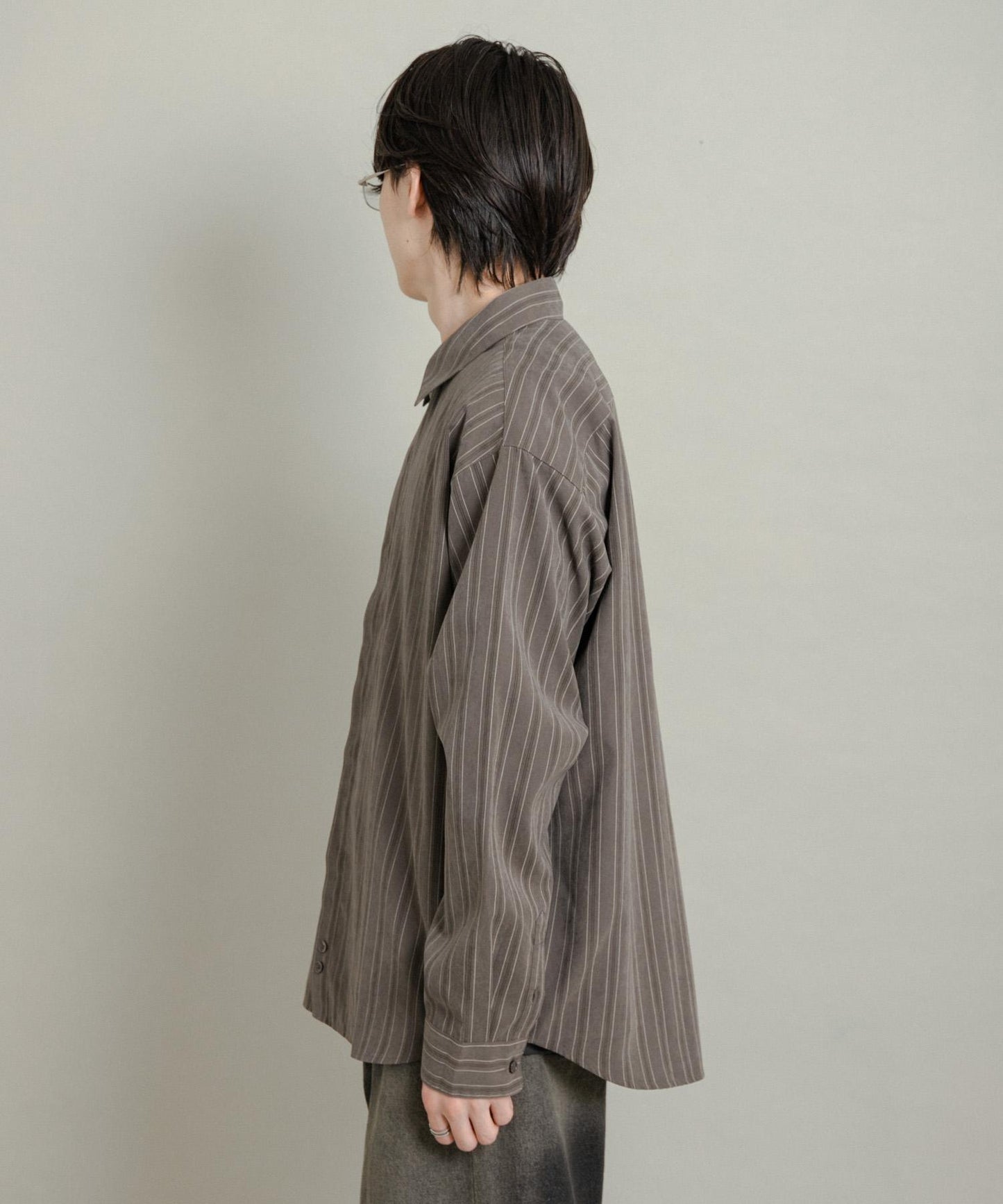 舒適桃色寬鬆襯衫