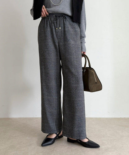 【4尺碼可選】軟鯊魚皮/格紋休閒褲