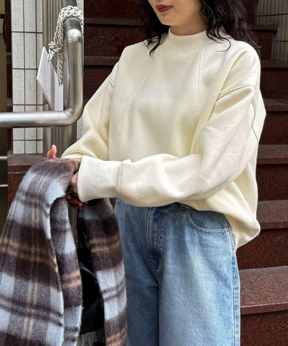 雙面磨毛高領衛衣套頭衫