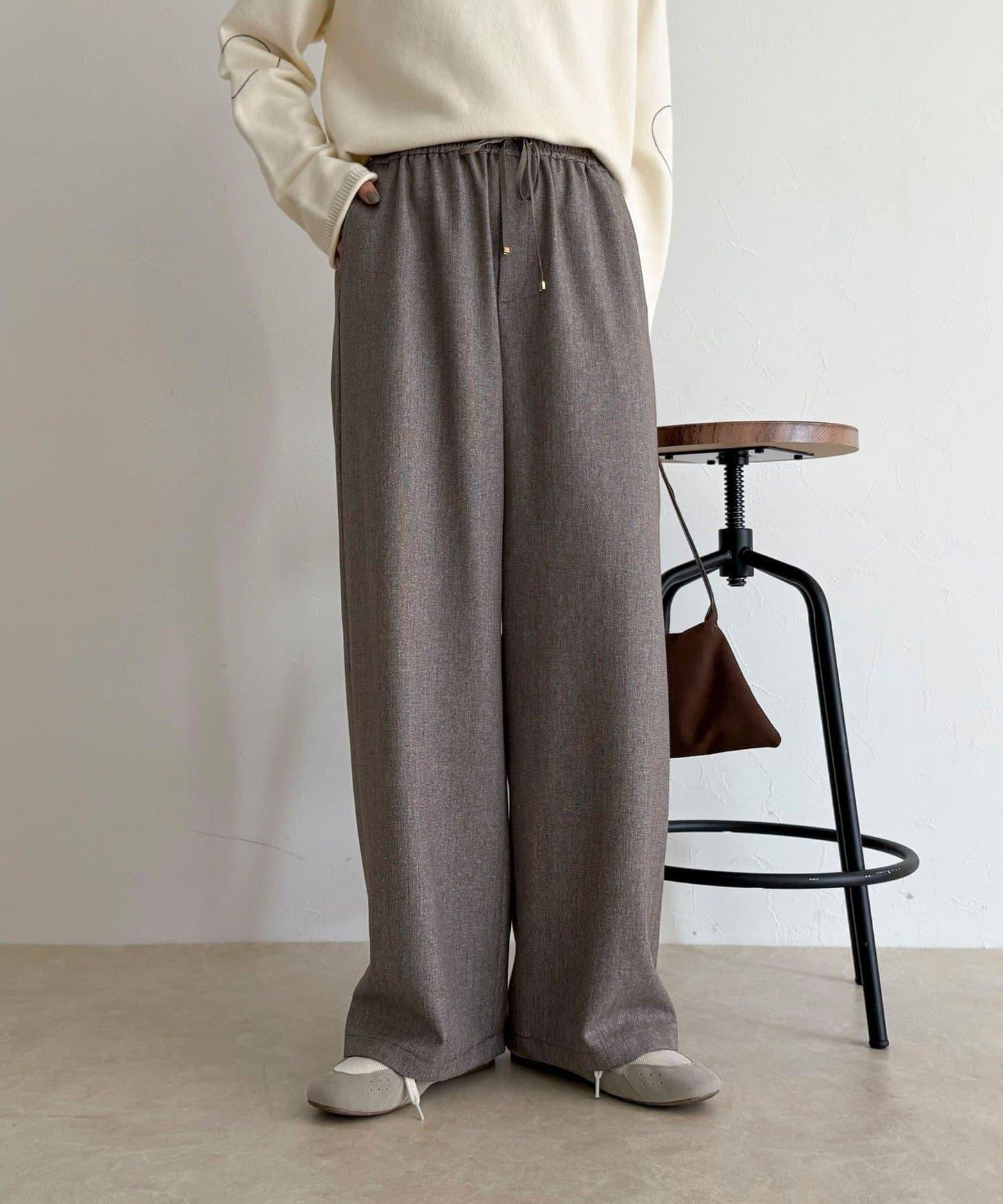 【4尺碼可選】軟鯊魚皮/格紋休閒褲