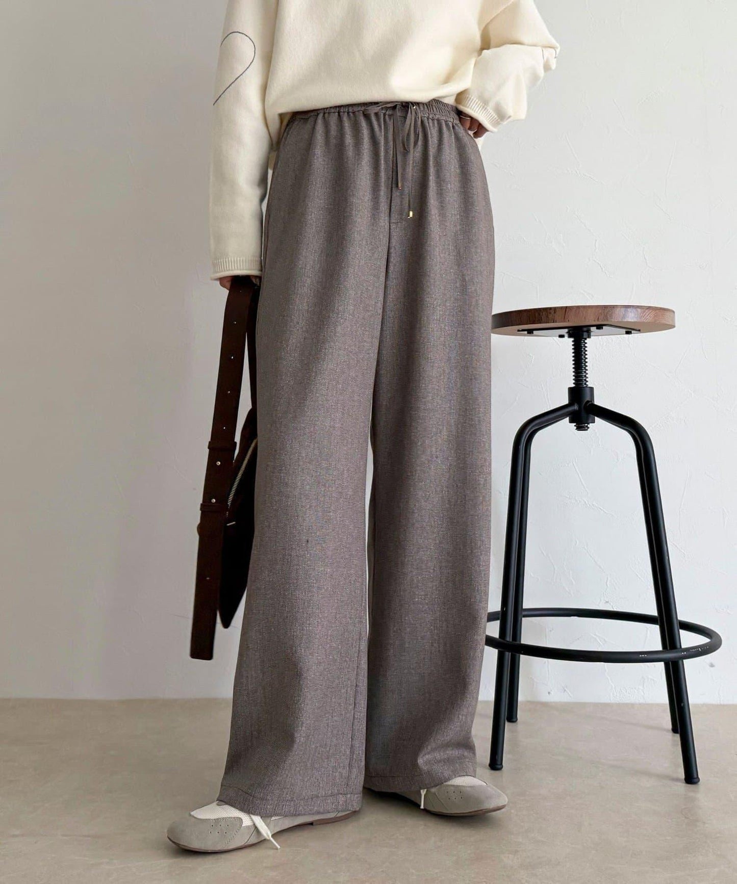 【4尺碼可選】軟鯊魚皮/格紋休閒褲