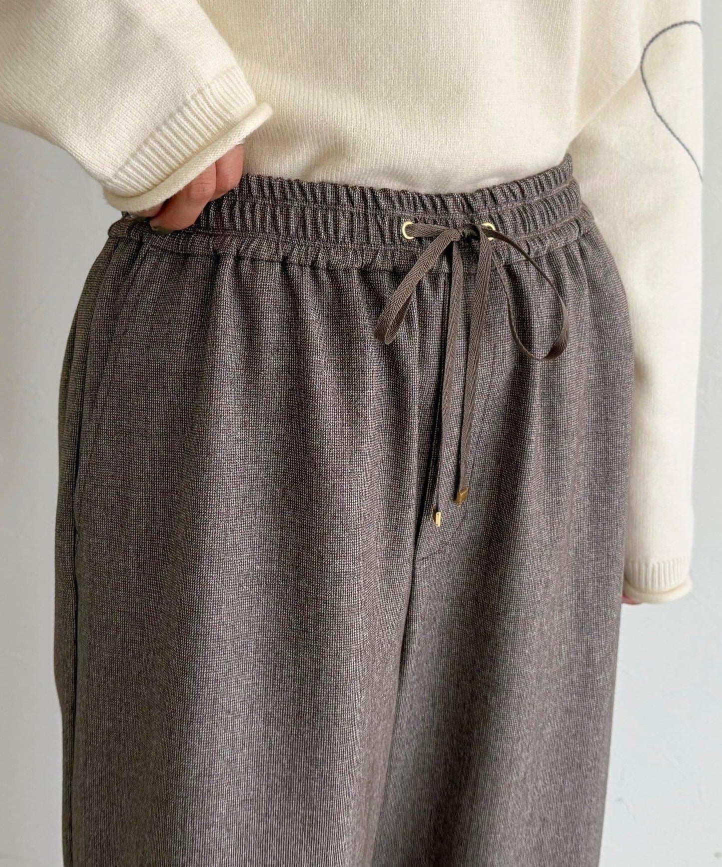 【4尺碼可選】軟鯊魚皮/格紋休閒褲