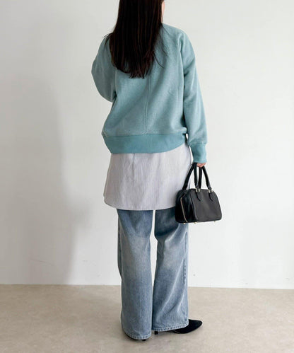 雙面磨毛高領衛衣套頭衫