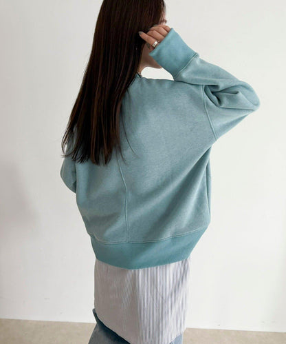 雙面磨毛高領衛衣套頭衫