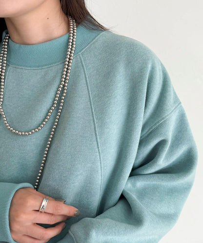 雙面磨毛高領衛衣套頭衫