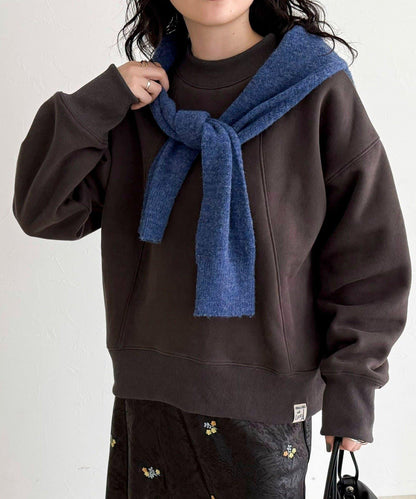 雙面磨毛高領衛衣套頭衫