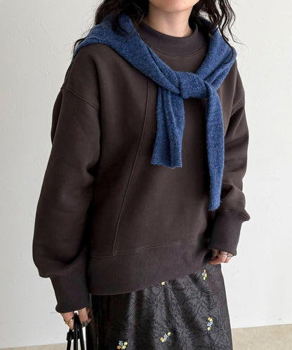 雙面磨毛高領衛衣套頭衫