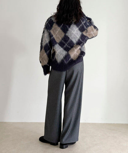 【4尺碼可選】軟鯊魚皮/格紋休閒褲