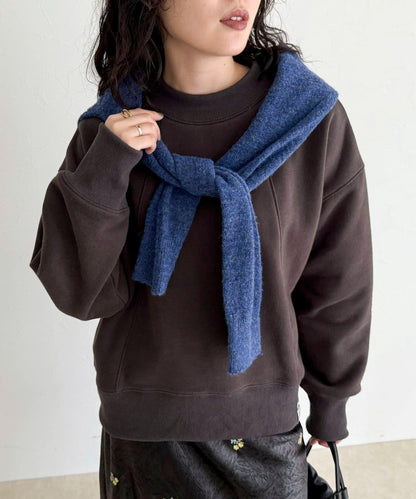 雙面磨毛高領衛衣套頭衫